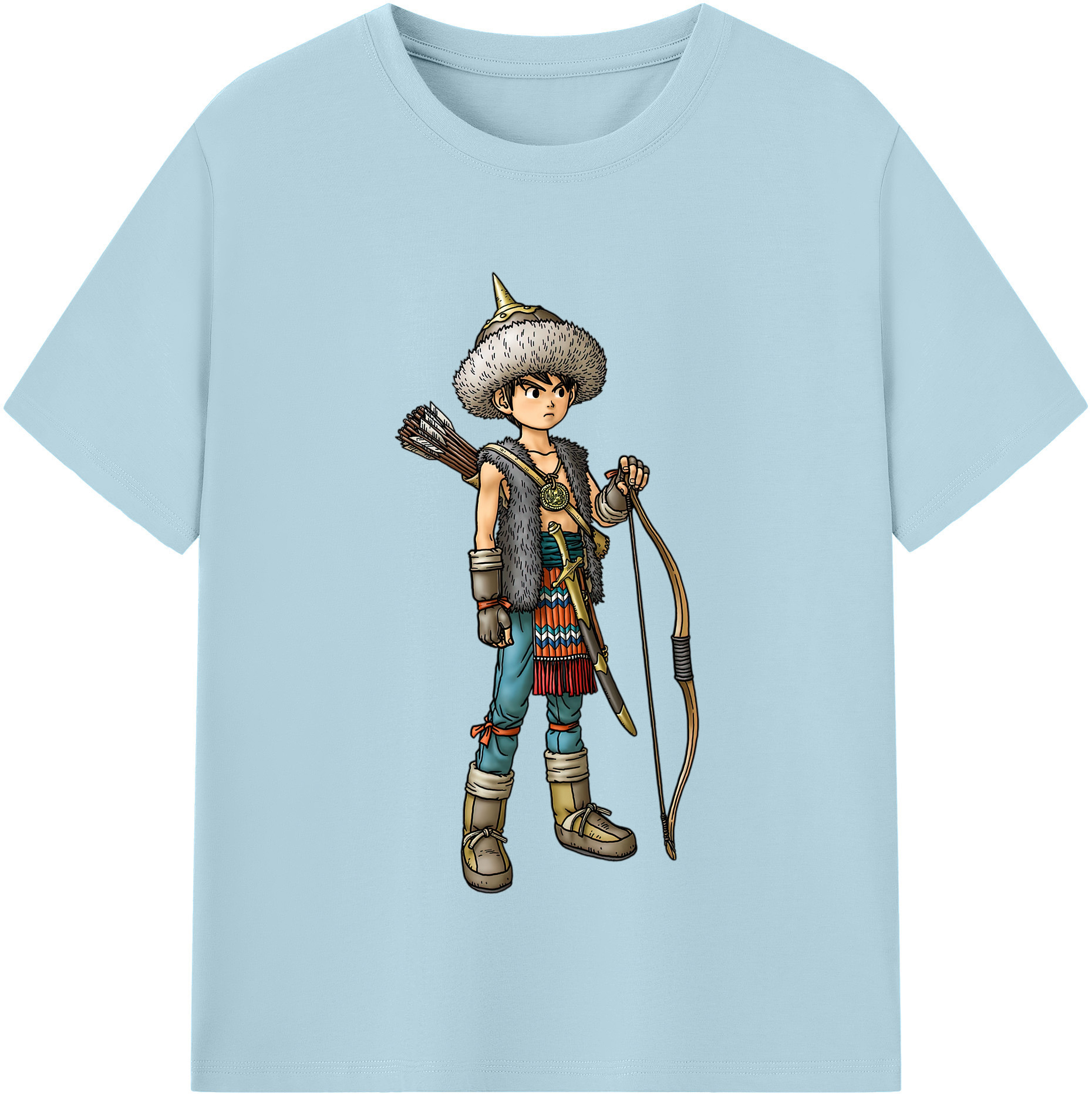 （画像用） ドラゴンクエスト Doragon Kuesuto Dragon Quest 綿100％半袖Tシャツ（フロントプリント）